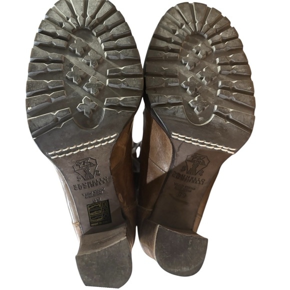 Brunello Cucinelli lace up heeled Leather boot size 39 US 9 - Picture 5 of 11